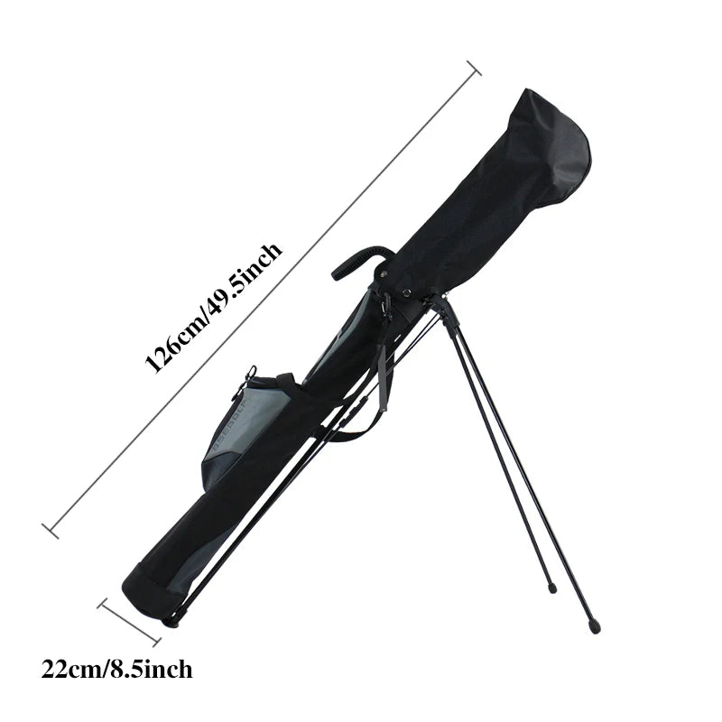 A Lightweight Golf Bag for Practice Can Hold 6-7 Golf Clubs And Comes with a Cap Suitable for Both Men And Women.