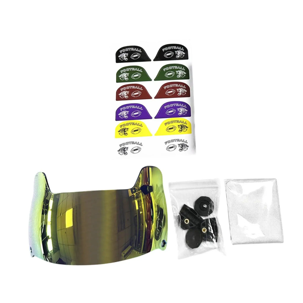 Football Visor Enhance Visibility Easy to Install Sun Protection Replacement Parts Face Mask for Adults Youth Football Helmets