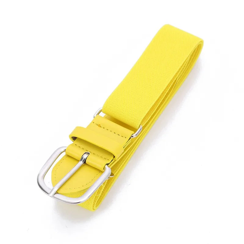 Youth - Durable Baseball Belt Elastic Elastic Tight Men's Club Leisure Elastic Belt Sports Girl Softball Elastic Loose Belt
