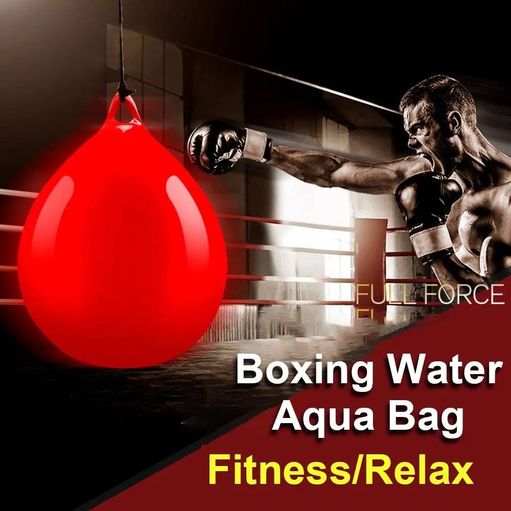 Heavy Duty Aqua Punching Bag Portable Red PVC Boxing Water Aqua Bag Hanging Boxing Practice Heavy Punching Bag