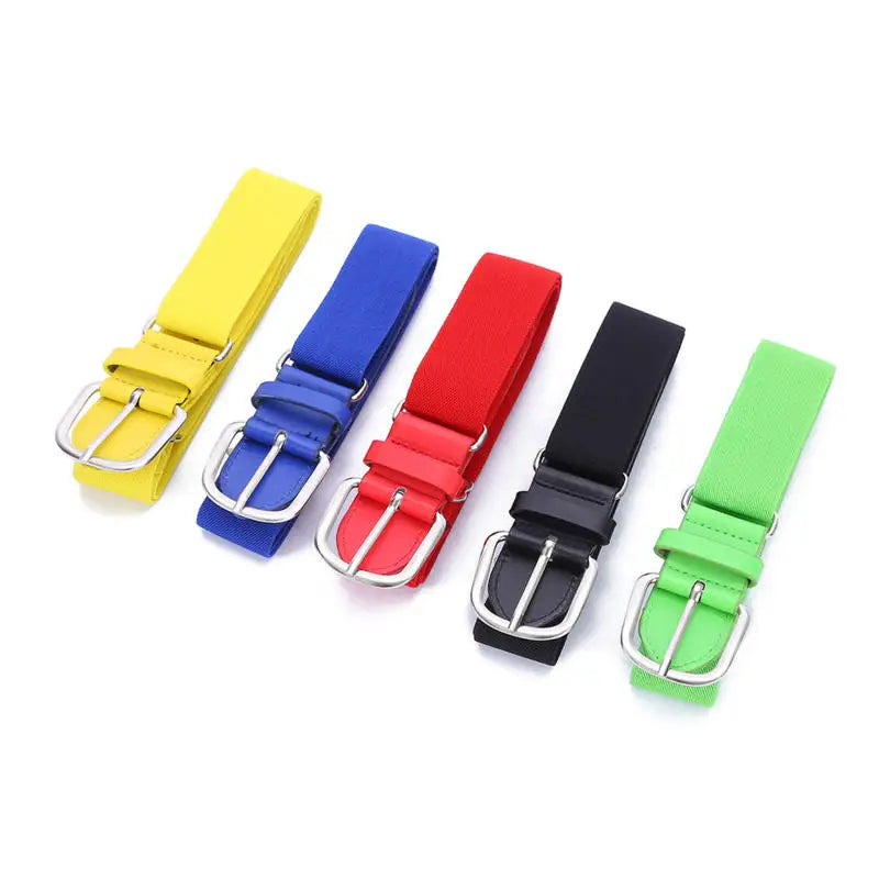 Youth - Durable Baseball Belt Elastic Elastic Tight Men's Club Leisure Elastic Belt Sports Girl Softball Elastic Loose Belt