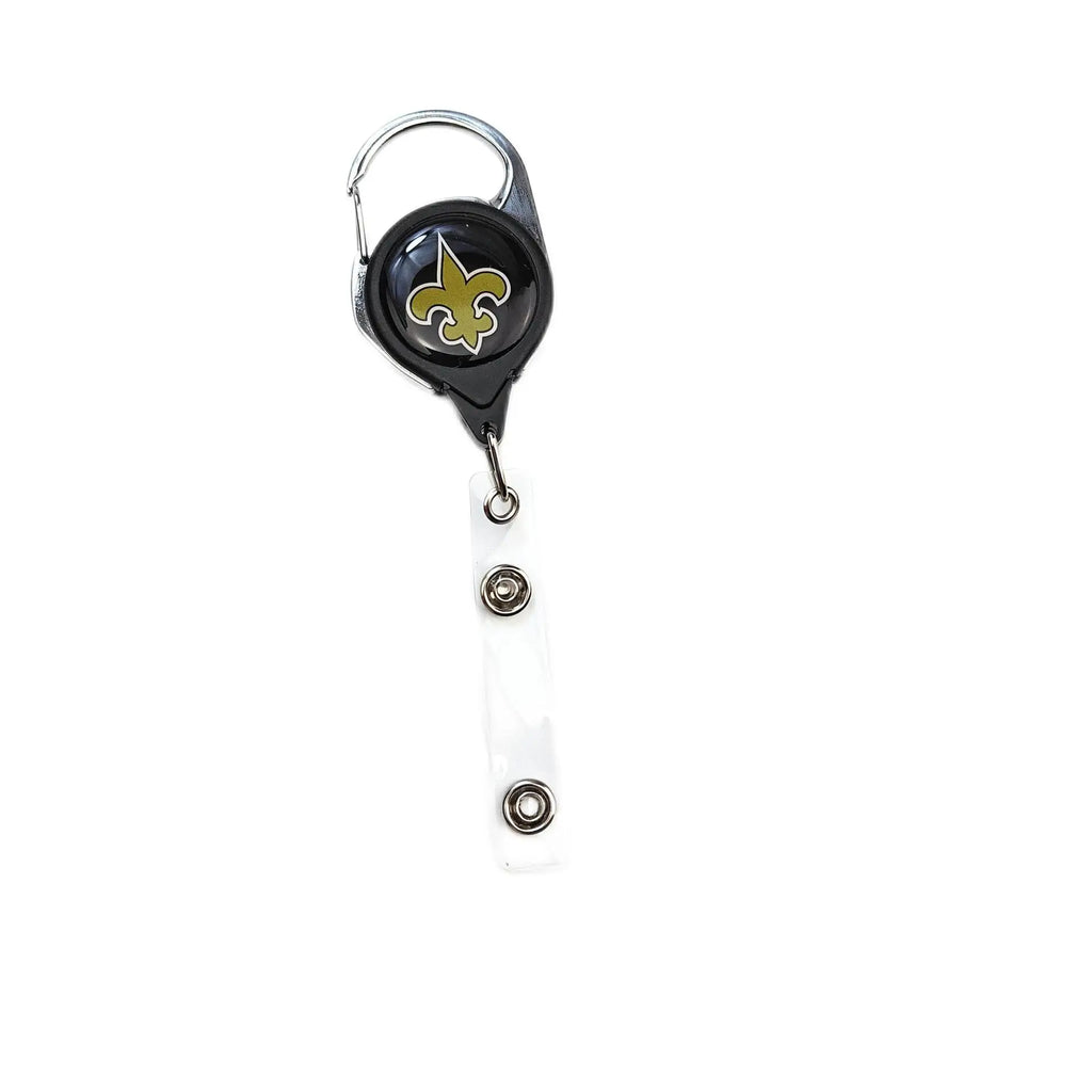 Belt Rope Football nfl Keychain Name Tag Holder Cord Reel Retract ID Card Badge Clip Reel