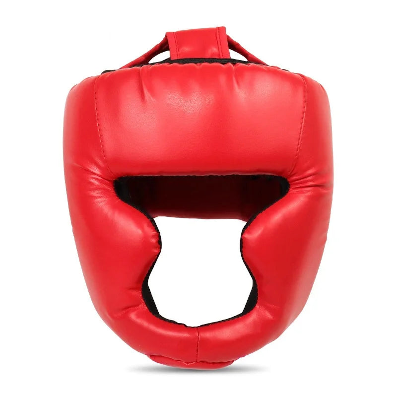 1 piair Boxing Gloves and 1 piese Helmet Taekwondo Head gear muay Thai Headgear, Adult Sanda Training Protective Equipment