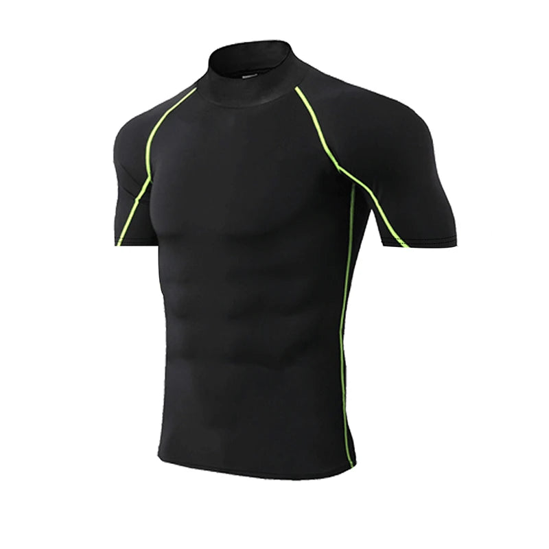Compression T-Shirt Men Bodybuilding Sportswear Short Sleeve Quick Dry Workout Shirts Sport Tops Tee Gym Running T-shirt Men