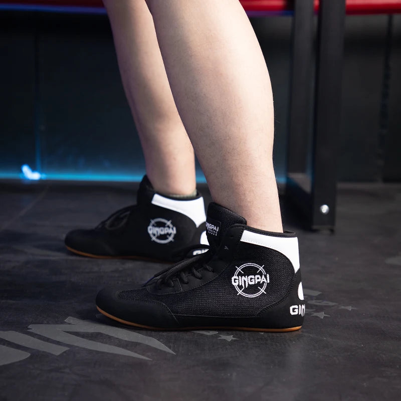 Authentic Wrestling Shoes Men Women Training Shoes Sneakers Professional Boxing Shoes Fitness Weightlifting Martial Arts
