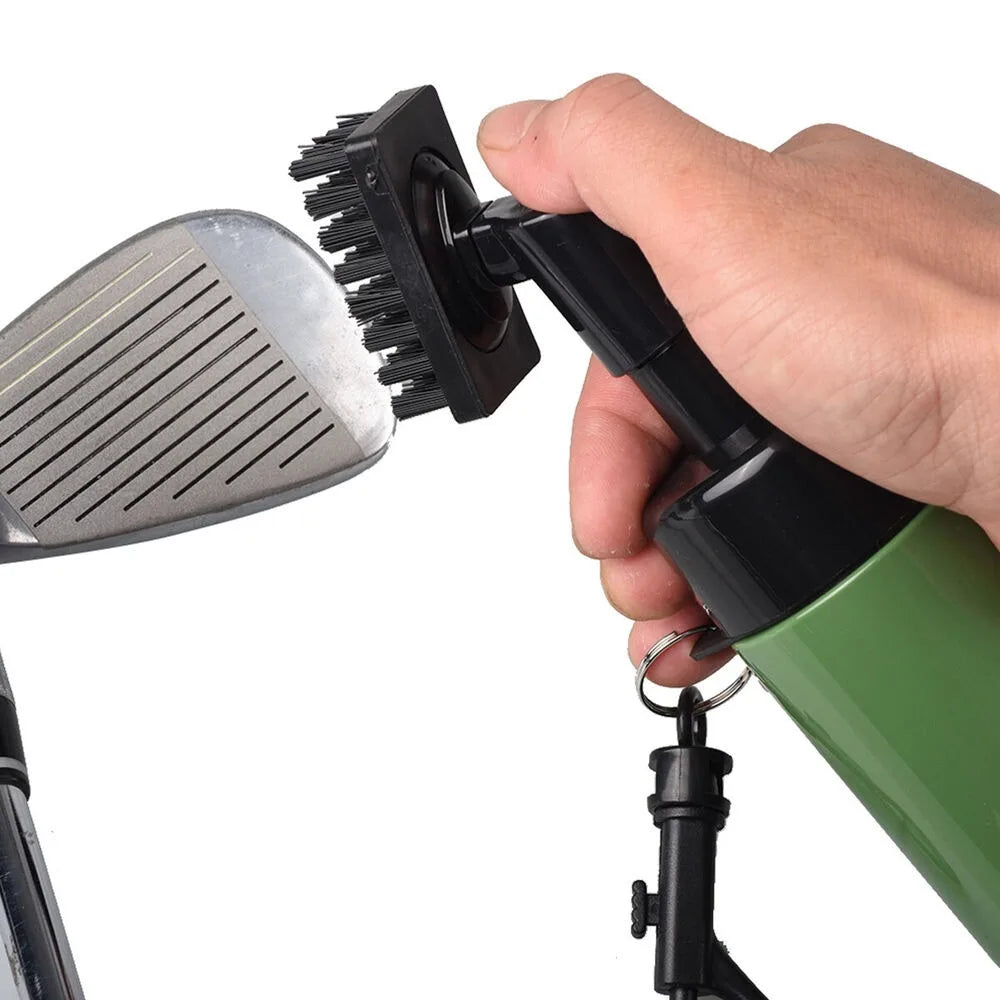 Golf Club Groove Cleaner Brush With Leakproof Spray Bottle Automatic Water Professional Golf Cleaning Kit Portable Golf Tools