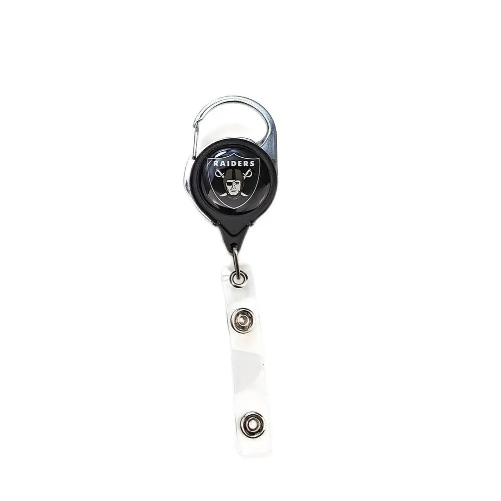 Belt Rope Football nfl Keychain Name Tag Holder Cord Reel Retract ID Card Badge Clip Reel