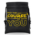 You golf valuable item bag, sealed with a drawstring. This portable packaging bag is very suitable for holding golf balls