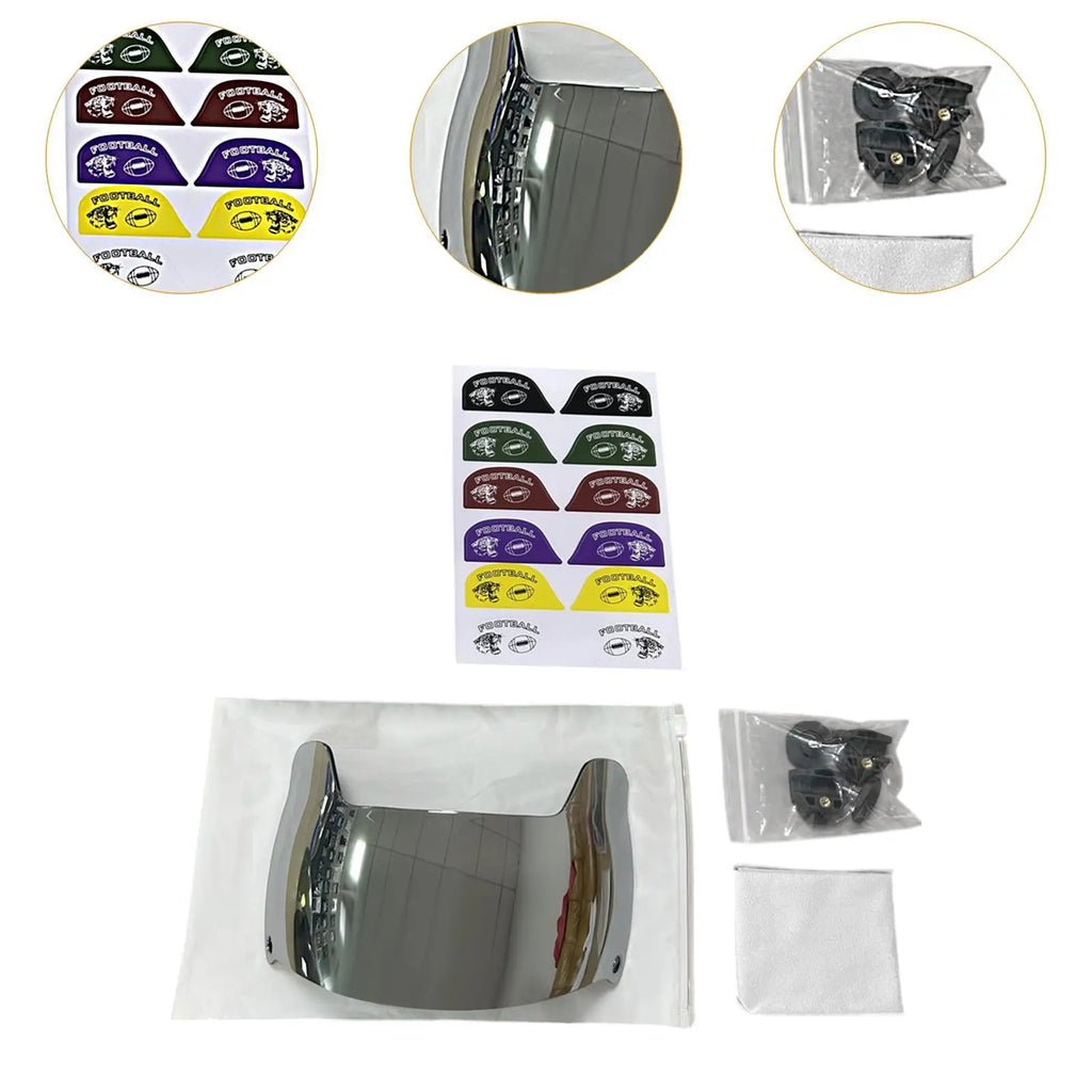 Football Visor Enhance Visibility Easy to Install Sun Protection Replacement Parts Face Mask for Adults Youth Football Helmets