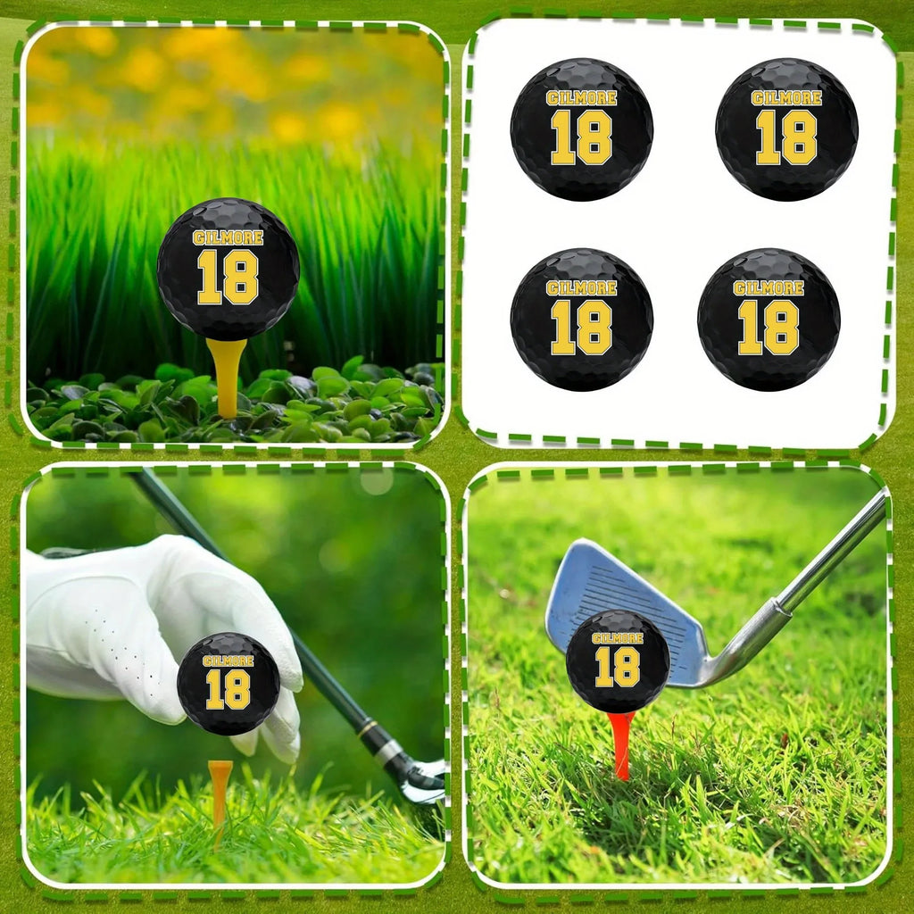 4 Pcs funny Golf Balls for Men Adult Humor Trick Novelty GolferGift Set for Dad Boyfriend Coworkers Unique Professional Practice