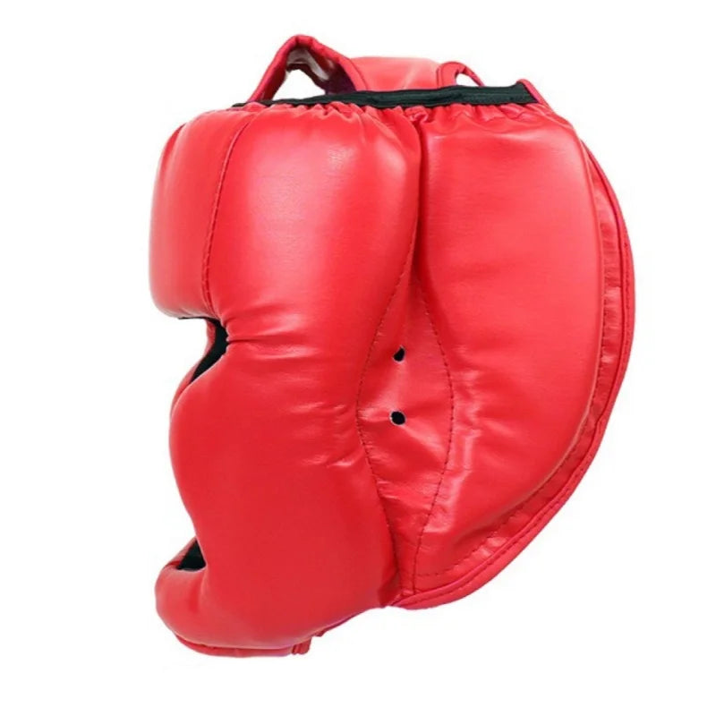 1 piair Boxing Gloves and 1 piese Helmet Taekwondo Head gear muay Thai Headgear, Adult Sanda Training Protective Equipment