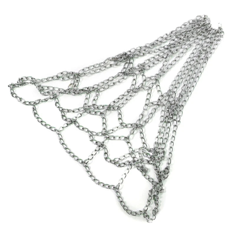 Outdoor Basketball Classic Sport Steel Chain Basketball Net Galvanized Steel Chain Durable Basketball Target Net