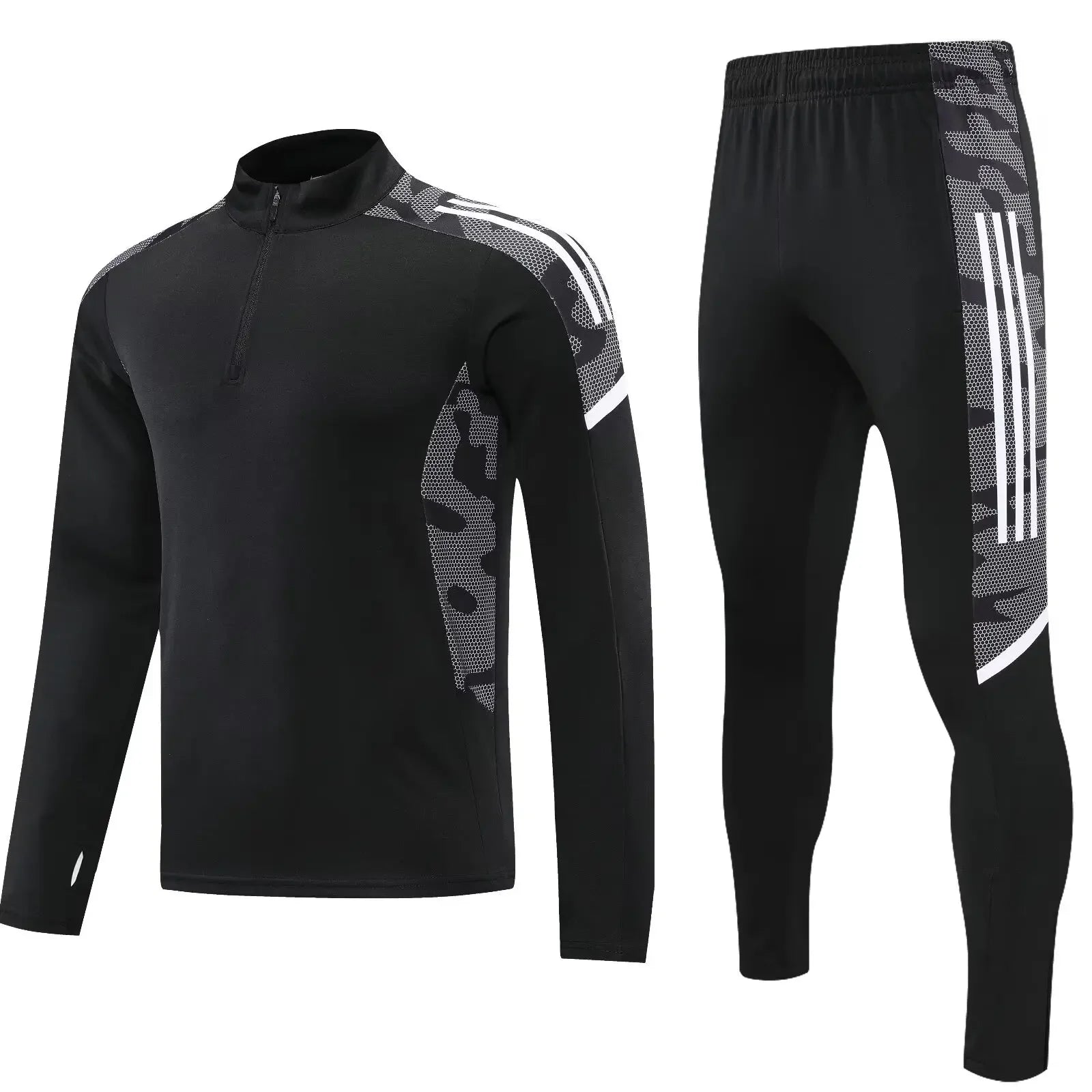 Men's Leisure sports set suit soccer Training wear games Jerseys Jacket baseball Kit  full sleeve top and trousers
