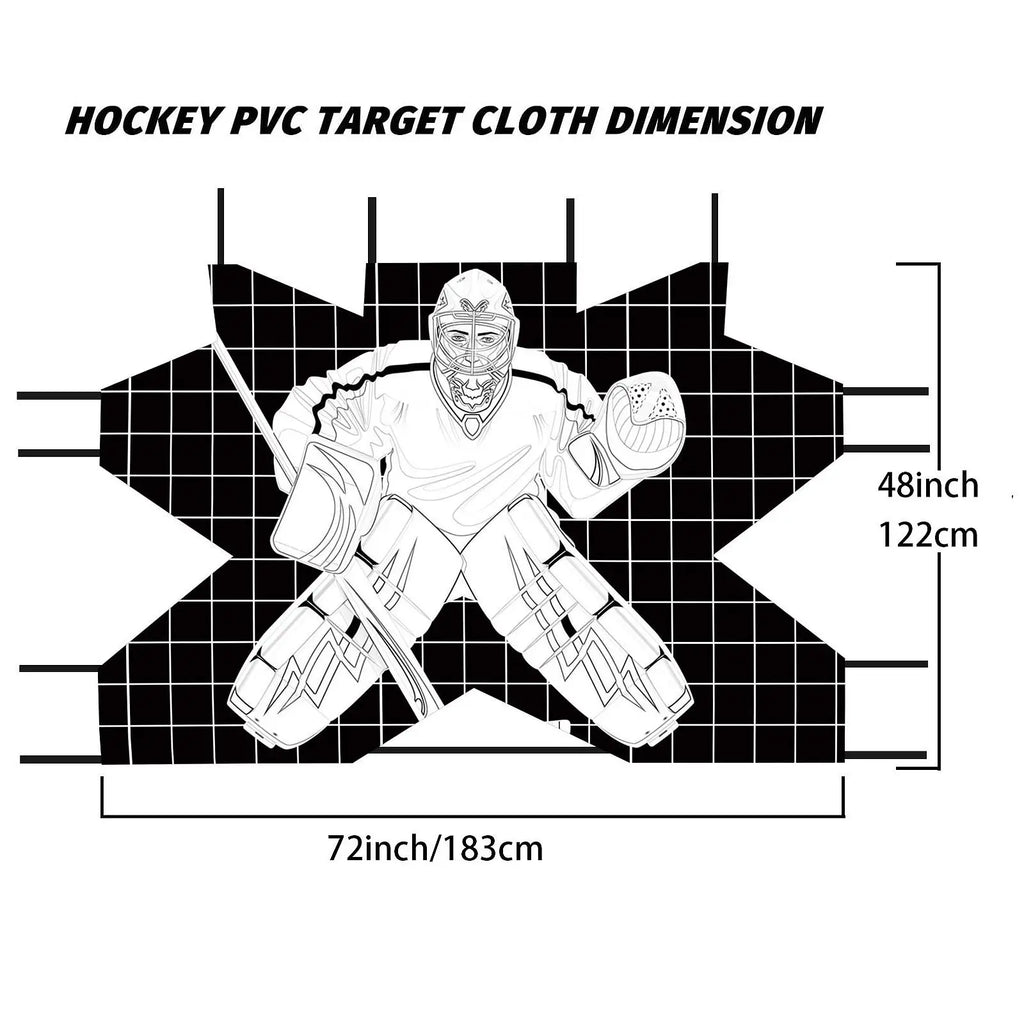 Hockey Goal Improve Skills Foldable Lightweight Waterproof Protable Hockey Net Training Target for Adults Practice Street Goalie