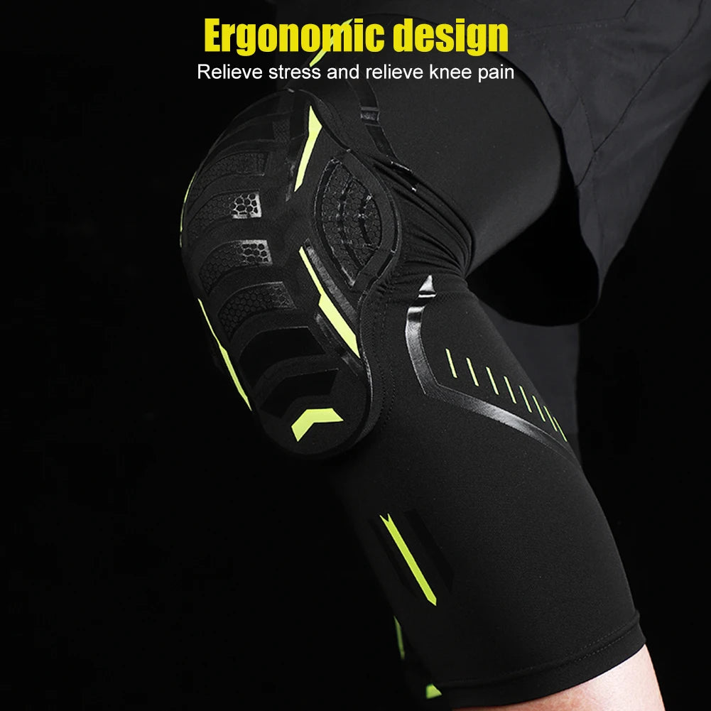 1 Piece Basketball Kneepads Elastic Foam Volleyball Knee Pad Protector Fitness Gear Sports Training Support Bracers