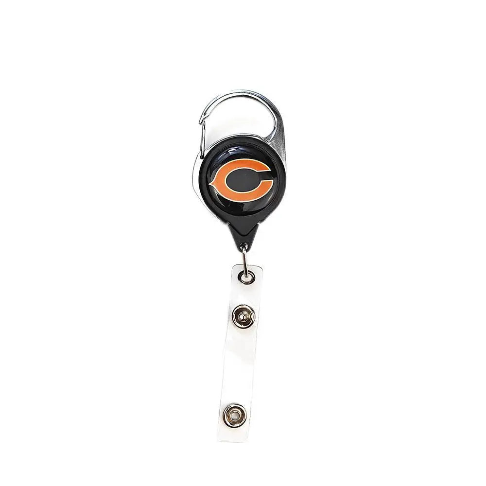 Belt Rope Football nfl Keychain Name Tag Holder Cord Reel Retract ID Card Badge Clip Reel