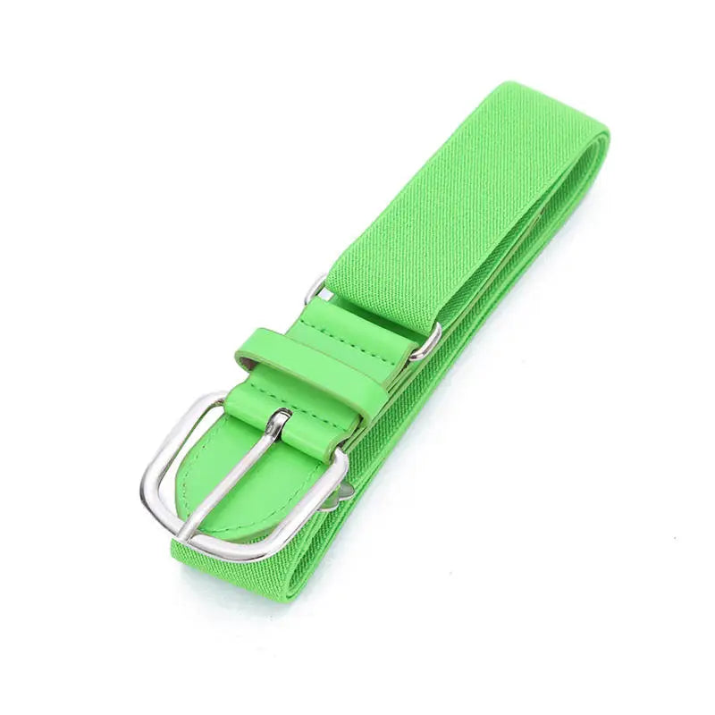 Youth - Durable Baseball Belt Elastic Elastic Tight Men's Club Leisure Elastic Belt Sports Girl Softball Elastic Loose Belt
