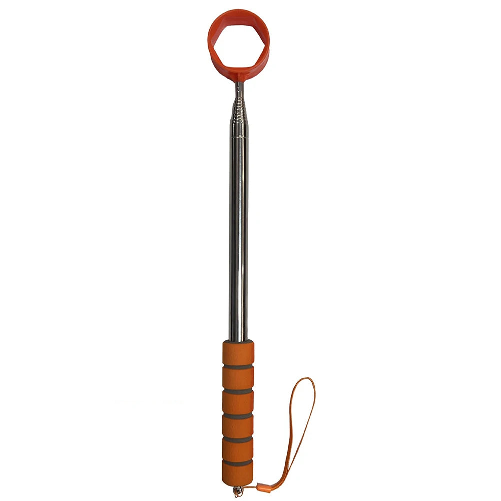 8.86 FT Telescopic Golf Ball Retriever Golf Ball Pick Up Retriever Grabber Stainless Extendable Claw Sucker Tool Golf Accessorie