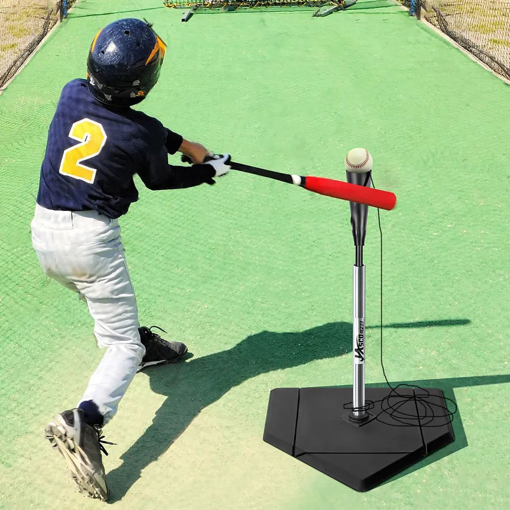 Baseball Batting Trainer with Elastic Rope Hitting Practice Equipment Baseball & Softball Training Aid for Baseball and Softball