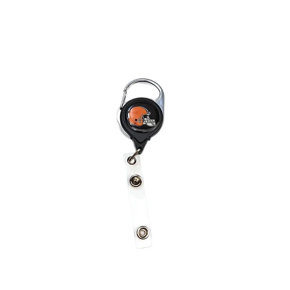 Belt Rope Football nfl Keychain Name Tag Holder Cord Reel Retract ID Card Badge Clip Reel