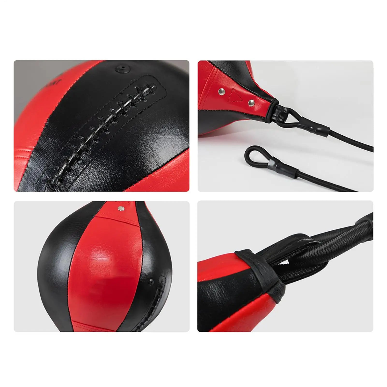 Training Boxing Double End Bag Flexible Punching Ball Hanging Elastic PU Leather Punching Bag for Gym Fitness Boxing Equipment