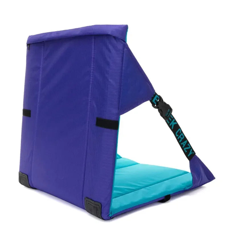 Portable Stadium Seat Cushion for Bleachers Folding Lightweight Seat with Backrest for Concerts Fishing Kayaks Camping
