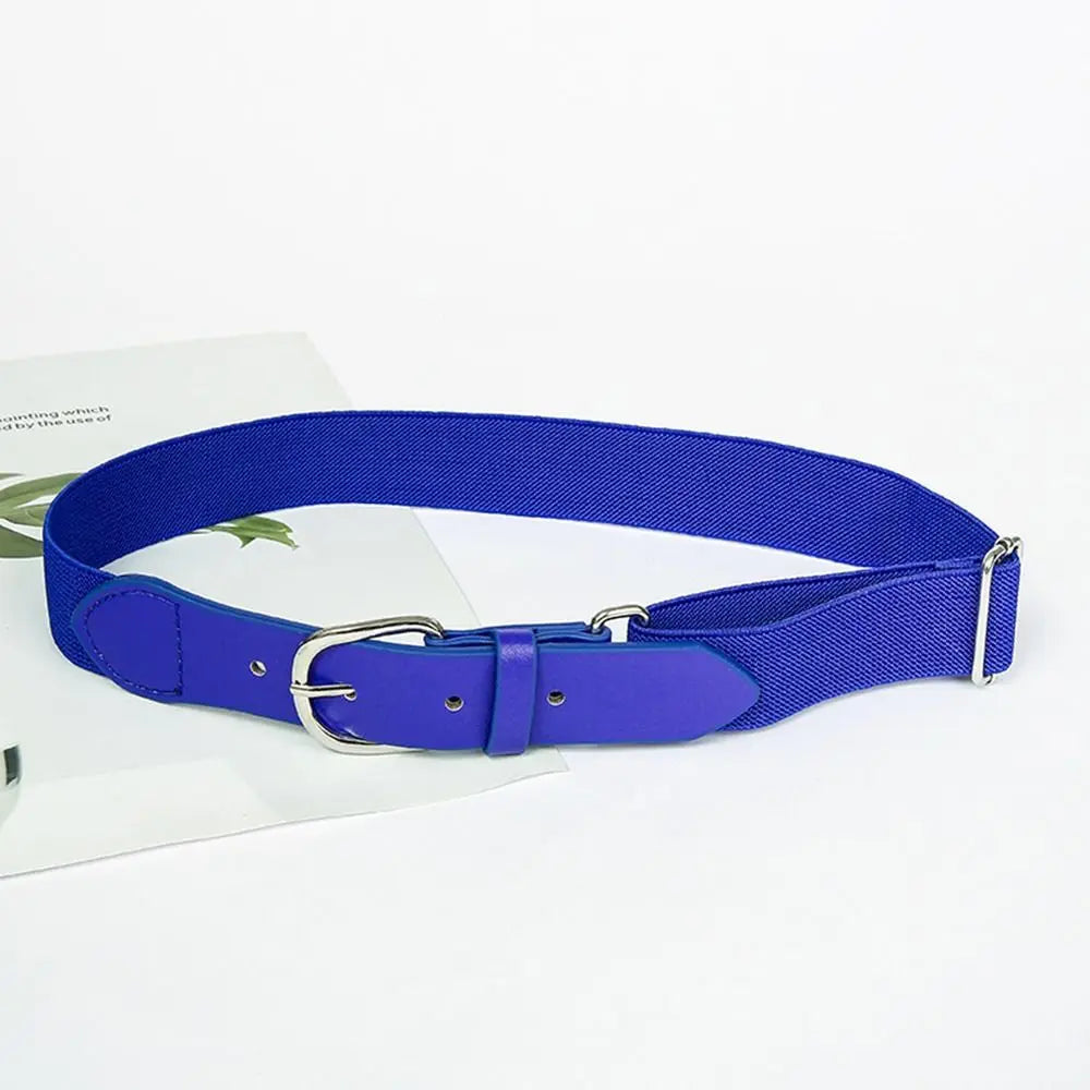 Youth - Durable Baseball Belt Elastic Elastic Tight Men's Club Leisure Elastic Belt Sports Girl Softball Elastic Loose Belt