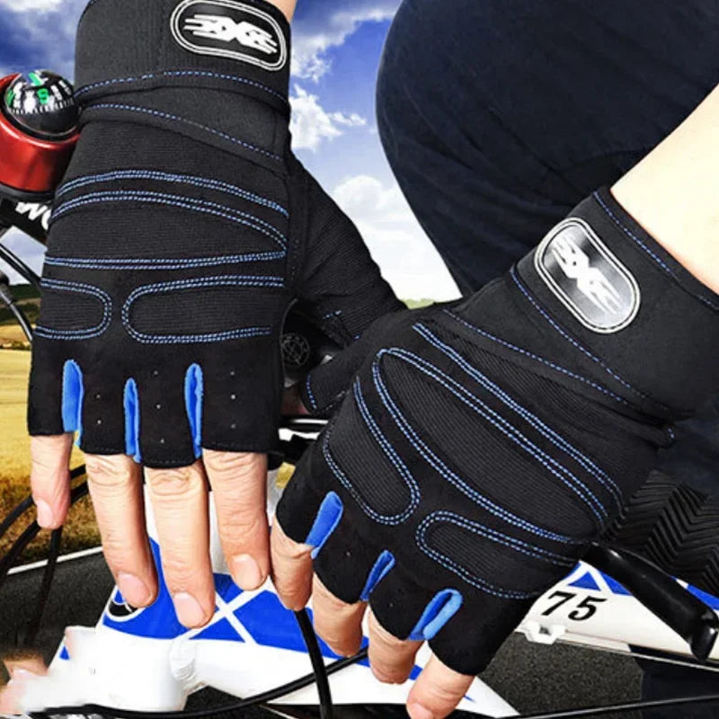 Fitness Half Finger Gloves Men and Women Wrist Guard Sports Dumbbell Riding Non Slip Horizontal Bar Exercise Training Hunting