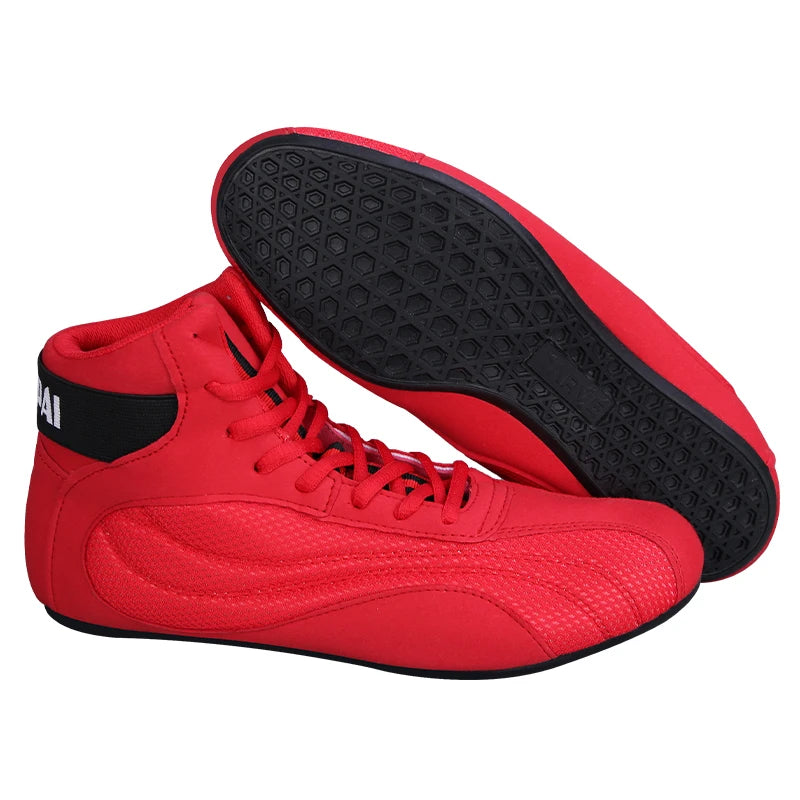 Professional Men Wrestling Shoes Breathable Women Boxing Shoes Comfortable Boxing Training Boot Wear-Resisting Fighting Boots
