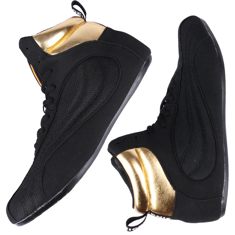 Professional Men Wrestling Shoes Breathable Women Boxing Shoes Comfortable Boxing Training Boot Wear-Resisting Fighting Boots