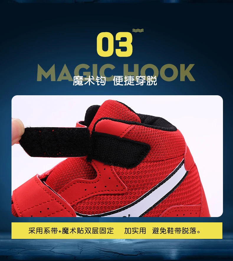 Children's Wrestling Boxing Shoes Children's Training Comfortable Wrestling Shoes Professional Squat Wrestling Boxing Shoes