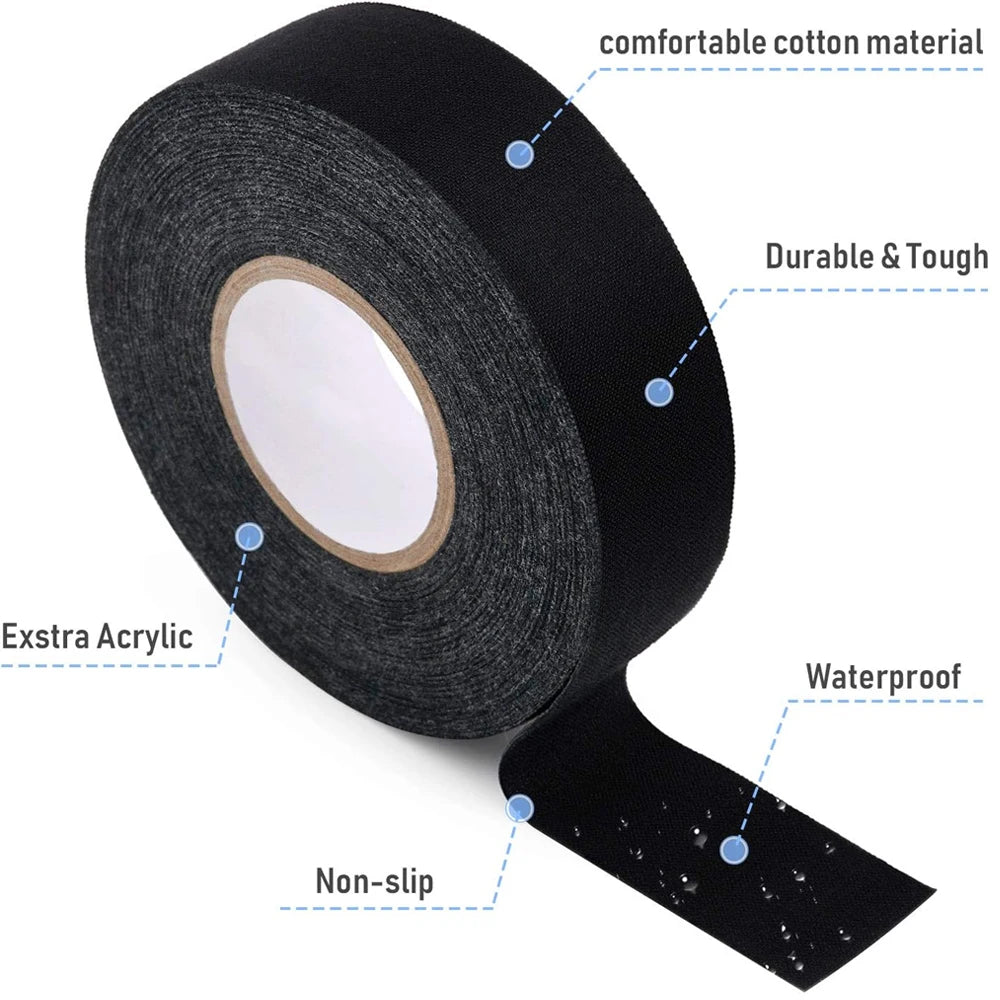 4PCS Hockey Tape,Strong Adhesive Goon Tape,Multipurpose Cloth Tape 2.5cm x 25m Each Roll,Hockey Stick Tapes for Sports,Handles