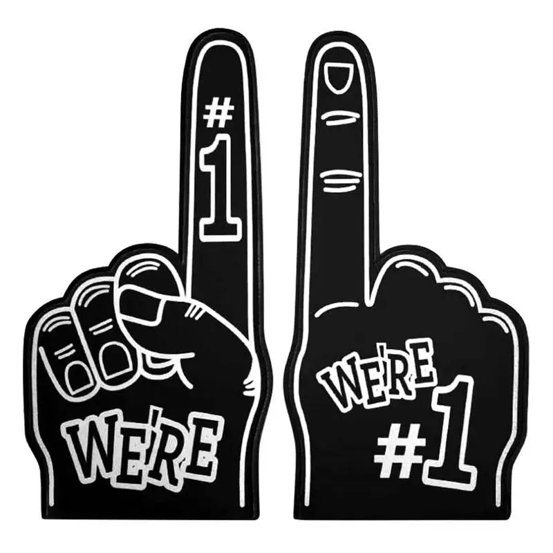 Cheer Up Foam Fingers For Sports Number 1 Cheer On Cheerleading Props Hand Finger Gloves 18 Inch Sports Cheer Fan Finger