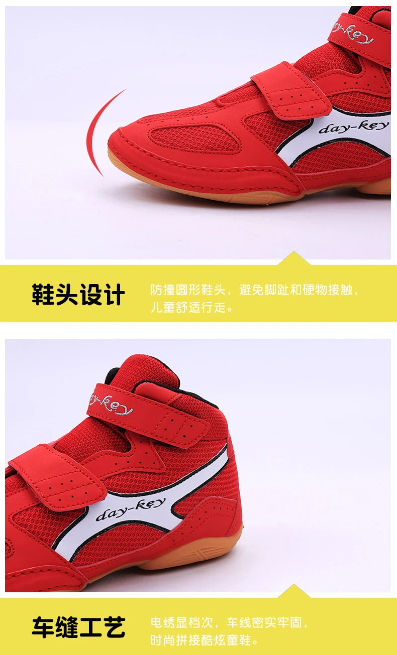 Children's Wrestling Boxing Shoes Children's Training Comfortable Wrestling Shoes Professional Squat Wrestling Boxing Shoes