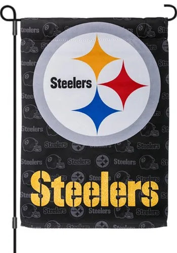 Pittsburgh Steelers garden flag double sided 12"x18" flag Officially Licensed mmn