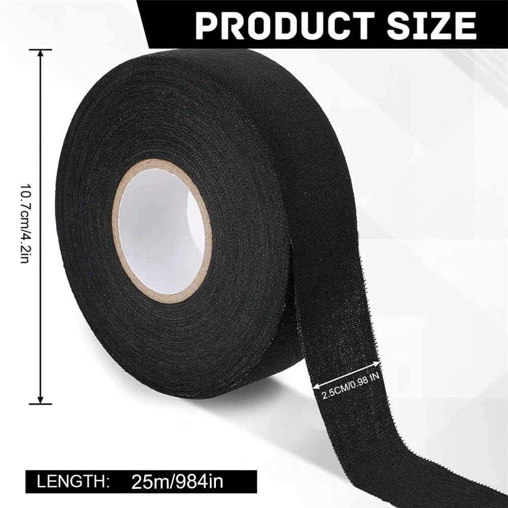 4PCS Hockey Tape,Strong Adhesive Goon Tape,Multipurpose Cloth Tape 2.5cm x 25m Each Roll,Hockey Stick Tapes for Sports,Handles
