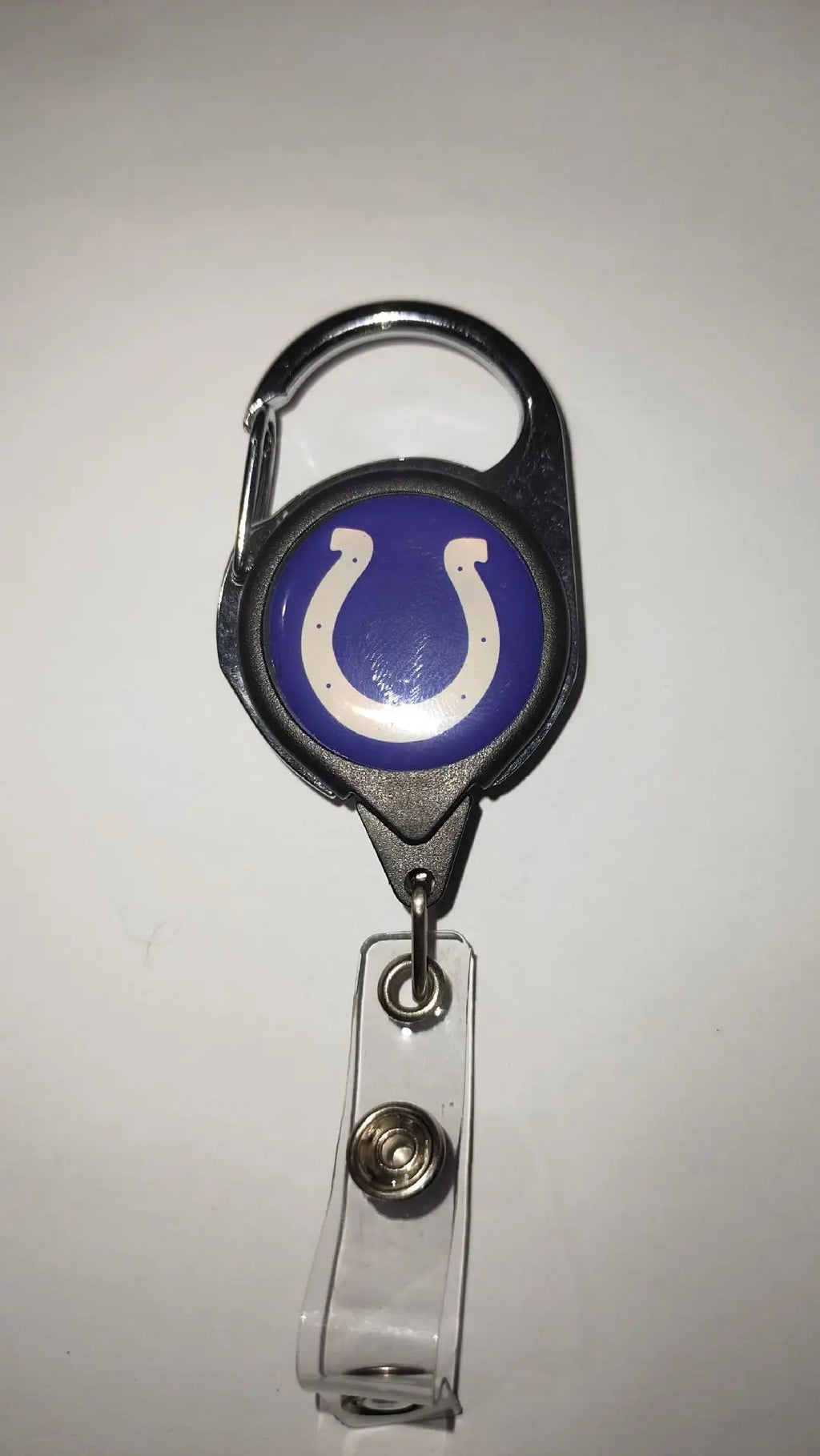 Belt Rope Football nfl Keychain Name Tag Holder Cord Reel Retract ID Card Badge Clip Reel