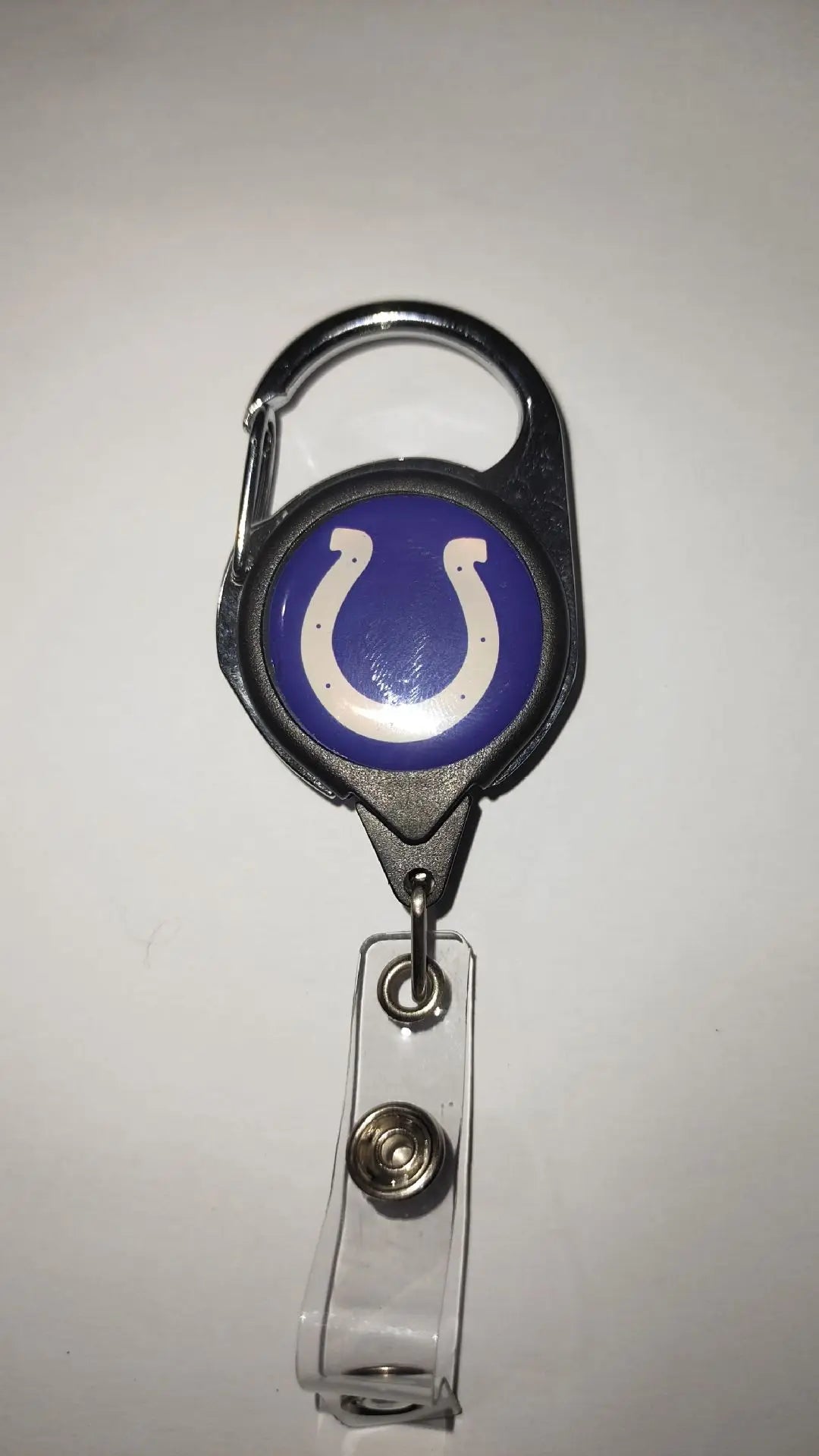 Belt Rope Football nfl Keychain Name Tag Holder Cord Reel Retract ID Card Badge Clip Reel