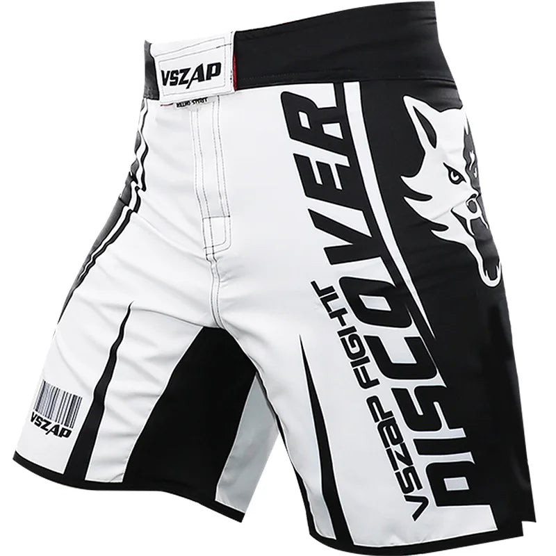 MMA Shorts Men's Boxing Pants VSZAP Kickboxing Training Grappling Shorts Gym Breathable Martial Arts Muay Thai Cage Fight Wear