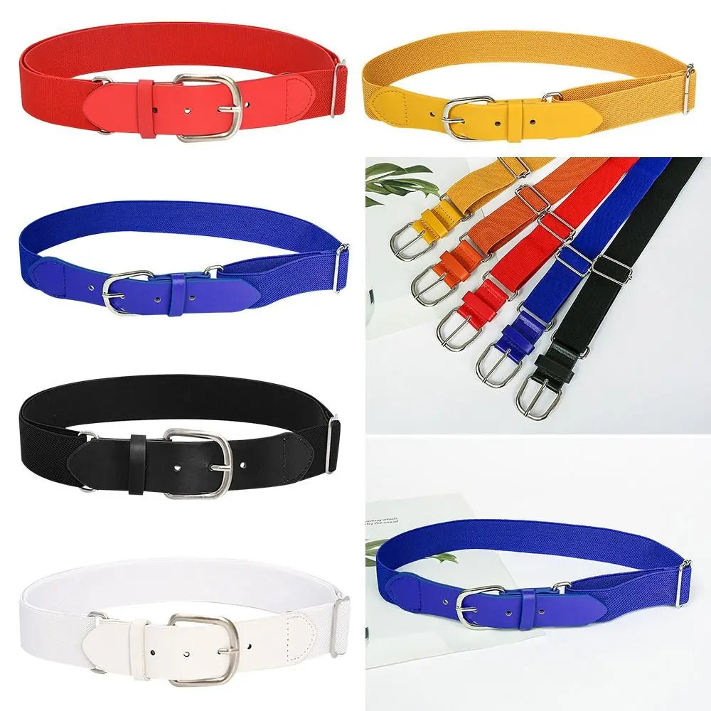 Youth - Durable Baseball Belt Elastic Elastic Tight Men's Club Leisure Elastic Belt Sports Girl Softball Elastic Loose Belt