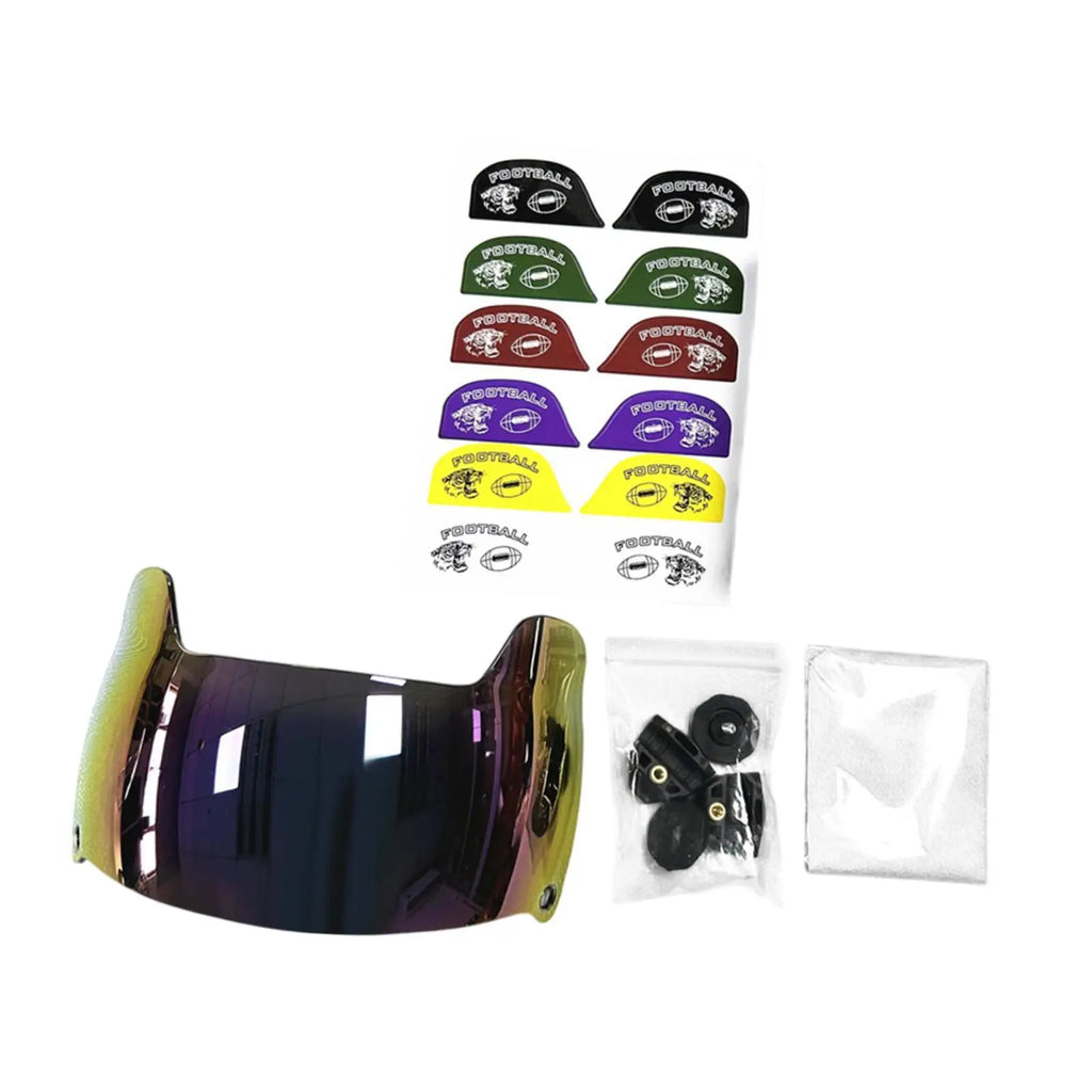 Football Visor Enhance Visibility Easy to Install Sun Protection Replacement Parts Face Mask for Adults Youth Football Helmets