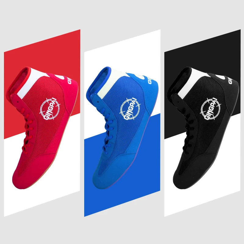 Authentic Wrestling Shoes Men Women Training Shoes Sneakers Professional Boxing Shoes Fitness Weightlifting Martial Arts