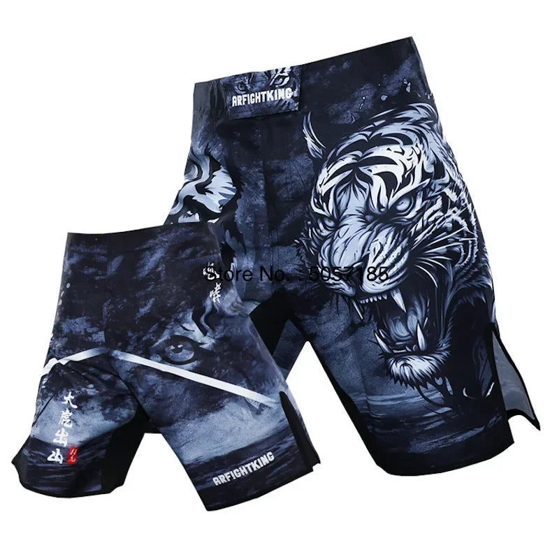 MMA Shorts Kickboxing Short Men's Fight Shorts Mixed Martial Arts BJJ Jiu Jitsu Muay Thai Pants Grappling Boxing Training Trunks
