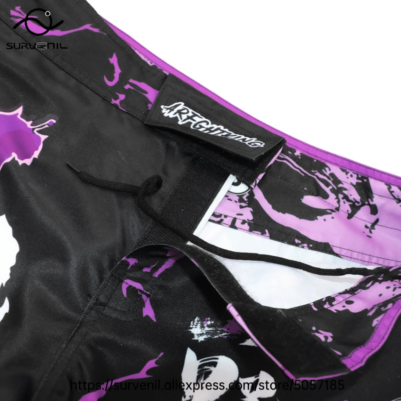 MMA Shorts Kickboxing Short Men's Fight Shorts Mixed Martial Arts BJJ Jiu Jitsu Muay Thai Pants Grappling Boxing Training Trunks