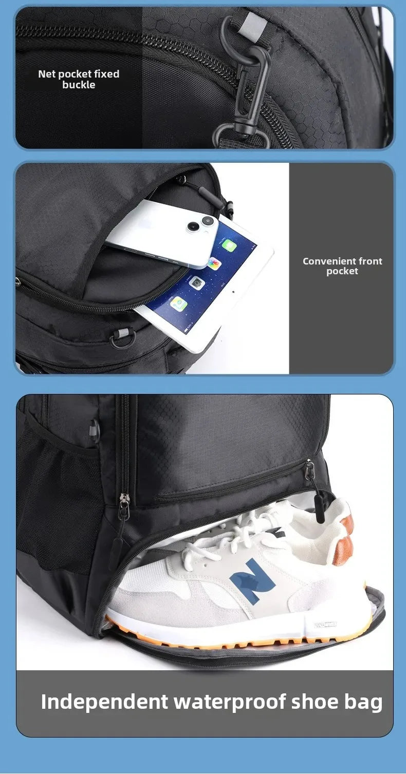 Basketball Backpack Football bag Large Sports Bag with Separate Ball Holder & Shoes Compartment, Best for Basketball, Soccer,Gym