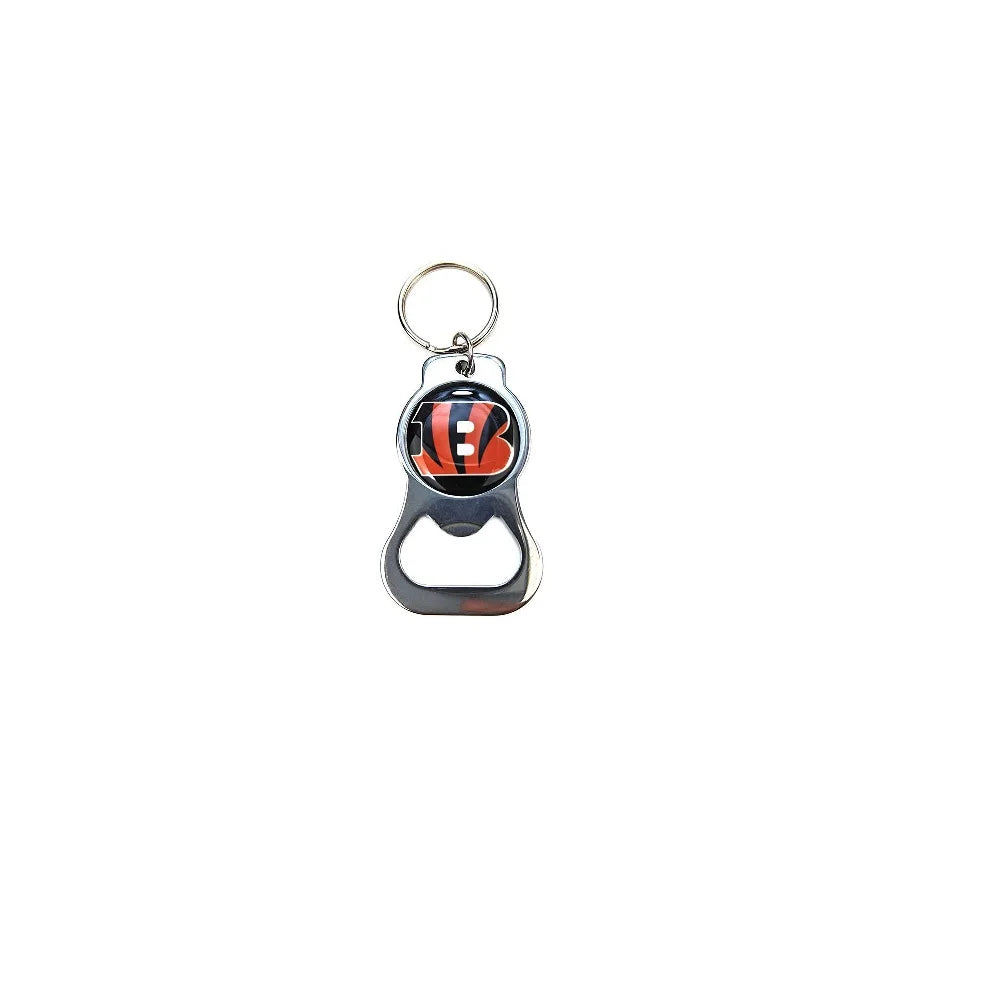Beer Bottle Opener Keychain Stainless Steel Football nfl Charm Keychains Jewelry Gift