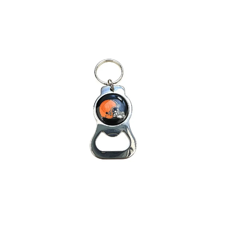 Beer Bottle Opener Keychain Stainless Steel Football nfl Charm Keychains Jewelry Gift