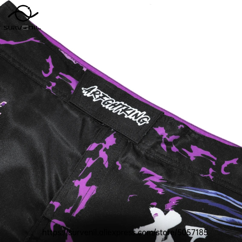 MMA Shorts Kickboxing Short Men's Fight Shorts Mixed Martial Arts BJJ Jiu Jitsu Muay Thai Pants Grappling Boxing Training Trunks