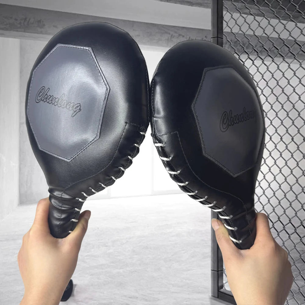 Boxing Target Paddles Boxing MMA Target Pads Non Slip Handle Punching Paddles with Elastic Strap for Boxing MMA Muay Thai