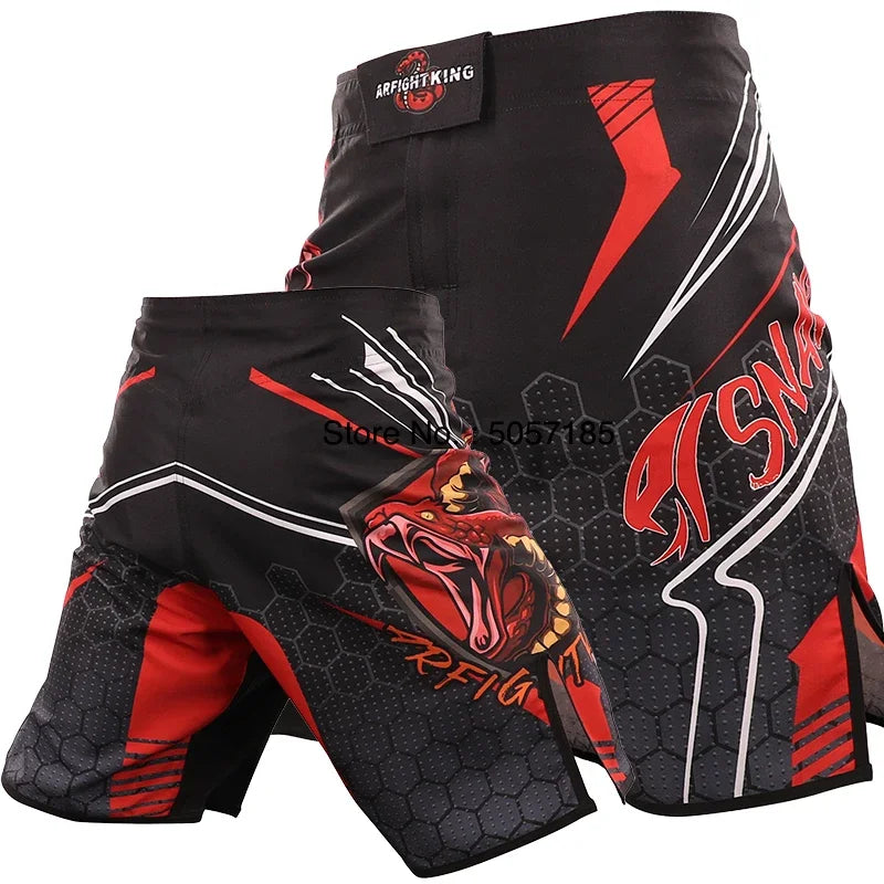 MMA Shorts Kickboxing Short Men's Fight Shorts Mixed Martial Arts BJJ Jiu Jitsu Muay Thai Pants Grappling Boxing Training Trunks